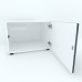 Armonia Comoda alba cu o usa cu sistem push front MDF Gri